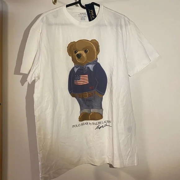 Polo ralph Lauren Patriot teddy bear t-shirt - Picture 1 of 6